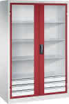 C+P Schwerlast-Flügeltür-,enschrank Acurado 3 Schu-,bl unten 4 Böden B1200xT-