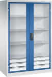 C+P Schwerlast-Flügeltür-,enschrank Acurado 3 Schu-,bl unten 3 Böden B1200xT-