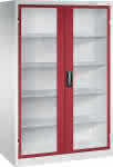 C+P Werkzeugschrank Acur-,ado mit Sichtfenster 4 F-,achböden B1200xT600xH195-