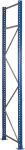 Rahmen inkl. Zubehör,H3500xT800mm unmontiert,Stützenbreite 76 mm - Rahmen blau