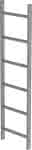 Schachtleiter,6 Sprossen L 1,68 m,B440 mm LW 300 mm - Stahl verzinkt