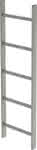 Schachtleiter,5 Sprossen L 1,40 m,B440 mm LW 300 mm - Edelstahl V4A