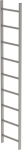 Schachtleiter,9 Sprossen L 2,52 m,B440 mm LW 300 mm - Edelstahl V4A