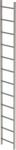 Schachtleiter,12 Sprossen L 3,36 m,B440 mm LW 300 mm - Edelstahl V4A