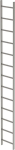Schachtleiter,13 Sprossen L 3,64 m,B440 mm LW 300 mm - Edelstahl V4A