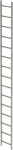 Schachtleiter,15 Sprossen L 4,20 m,B440 mm LW 300 mm - Edelstahl V4A