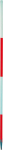 Baufluchtstab 2,16m, Stahl,steckbar,2.Spitzen