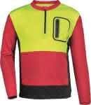 Forst-Shirt Forest Jack,Red,Gr.M,rot/anthr./gelb