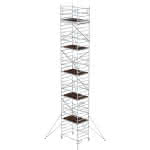 Alu-Klappgerüst,Plattform B1800xT1350 mm,Plattformhöhe 9,80 m - Arbeitshöhe bis 11,80 m
