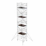 Alu-Klappgerüst,Plattform B1800xT1350 mm,Plattformhöhe 7,80 m - Arbeitshöhe bis 9,80 m