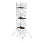 Alu-Klappgerüst,Plattform B1800xT1350 mm,Plattformhöhe 6,80 m - Arbeitshöhe bis 8,80 m