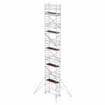 Alu-Klappgerüst,Plattform B1800xT750 mm,Plattformhöhe 9,80 m - Arbeitshöhe bis 11,80 m