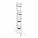 Alu-Klappgerüst,Plattform B1800xT750 mm,Plattformhöhe 8,80 m - Arbeitshöhe bis 10,80 m
