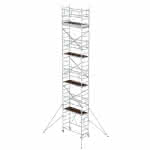 Alu-Klappgerüst,Plattform B1800xT750 mm,Plattformhöhe 7,80 m - Arbeitshöhe bis 9,80 m