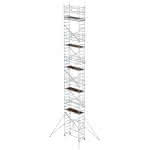 Alu-Klappgerüst,Plattform B1800xT750 mm,Plattformhöhe 10,80 m - Arbeitshöhe bis 12,80 m