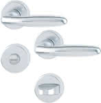 HOPPE Drückergarnitur,1510/42KB/42KBS Rosette,rund WC/S 8(5) F1 TS37-42