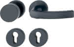 HOPPE Wechselgarnitur,58/42KB/42KBS/199mm,Rosette rund PZ 8mm