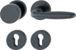 HOPPE Wechselgarnitur,58/42KB/42KBS/1510mm,Rosette rund PZ 8mm