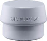 HALDER SIMPLEX-Einsatz,3203 TPE-mid ø 80mm grau