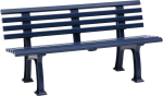 Gartenbank SYLT,3-Sitzer Länge 1500 mm,blau - Blome
