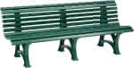 Gartenbank BORKUM,4-Sitzer Länge 2000 mm,grün - Blome