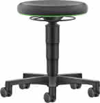 Drehhocker,Supertect,Sitzhöhe 450 - 650 mm - mit Rollen