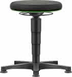 Drehhocker,Stoffsitz,Sitzhöhe 450 - 650 mm - mit Gleiter