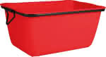 Mörtelkübel 200 L, rot,kranbar