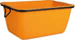 Mörtelkübel 200 L, orange,kranbar