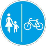 VKZ.241-31 Ronde 600mm,getrennter Fuß-u.Radweg,RAL-Gütezeichen Folie RA2