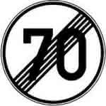 VKZ.278-70 Ronde 600mm,Ende 70 km/h,RAL-Gütezeichen Folie RA2