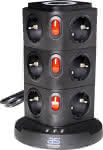Steckdosenturm,,12 fach, IP 20