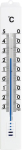 Innen-Außen Thermometer,Kunststoff ,weiß