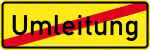 VKZ.457.2, 1050x350mm,Ende der Umleitung,RAL-Gütezeichen Folie RA1
