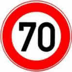 VKZ.274-70 Ronde 600mm,70 km/h,RAL-Gütezeichen Folie RA1