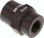 POWER-TEAM Muffe, 1x NPT 3/8",& 1x NPT 1/4"(IG), kein(AG)