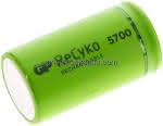 Akku Mono (HR20)/D, 2er Pack, Nickel-Metallhydrid (NiMH), vo