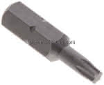 Bit, 1/4" (6,3mm), TX15, Standard