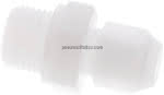 Gerade Verschraubung G 1/2"-,10x8mm, Polypropylen