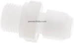 Gerade Verschraubung G 1/2"-,10x8mm, PVDF