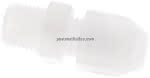 Gerade Verschraubung R 1/8"-,4x2mm, Polypropylen