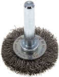 Rundbürste 30x6 mm, 6mm Schaft , Edelstahldraht gewellt 0,2mm