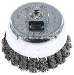 Topfbürste ( M14x2), 90 mm Stahldraht 20x gezopft 0,5mm