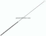 Zylinderbürste mit Öse, 4 mm,,Stahldraht gewellt