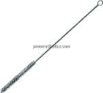 Zylinderbürste mit Öse, 4 mm, Stahldraht gewellt