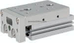 Kompaktschlitten, Kolben 16mm,,Hub 10mm, mit Hubbegrenzung be
