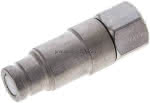 Flat-Face-Stecker mit Druck- eleminator, G 1/2", Größe 2