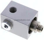 Drehverteiler G 1/4"(AG)-4x G,1/4"(IG, 3x verschlossen)