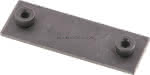 Anschweißplatte, Stahl blank, Baugröße 6, leichte Baureihe