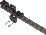 Reihenanschweißplatte für 5,Rohrschellen Baugröße 6, leich